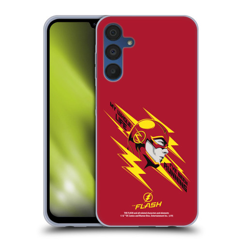 The Flash TV Series Graphics Barry Head Soft Gel Case for Samsung Galaxy A15