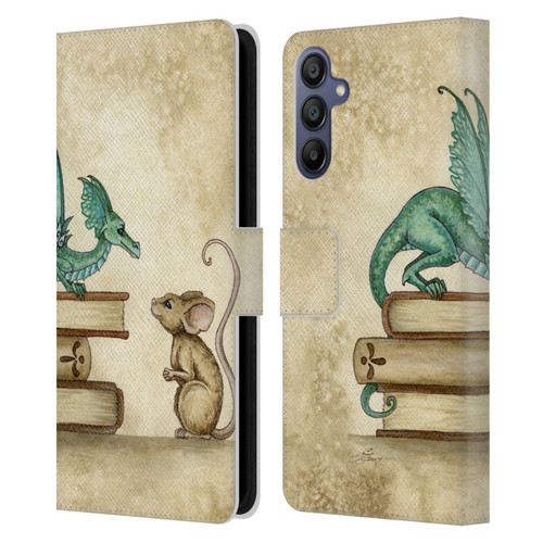 Amy Brown Folklore Curious Encounter Leather Book Wallet Case Cover For Samsung Galaxy A15