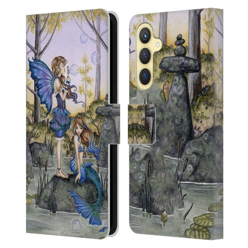 Amy Brown Folklore Cousins Leather Book Wallet Case Cover For Samsung Galaxy S23 FE 5G