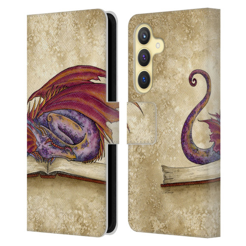 Amy Brown Folklore Bookworm 2 Leather Book Wallet Case Cover For Samsung Galaxy S24 5G