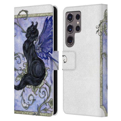 Amy Brown Folklore Fairy Cat Leather Book Wallet Case Cover For Samsung Galaxy S24 Ultra 5G