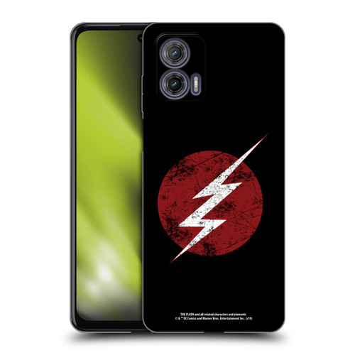 The Flash TV Series Logos Distressed Look Soft Gel Case for Motorola Moto G73 5G