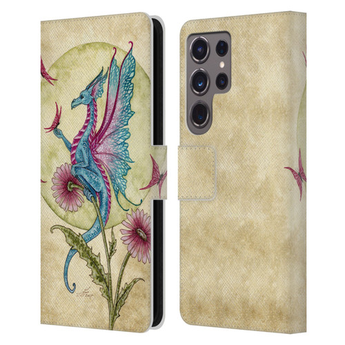 Amy Brown Mythical Butterfly Daydream Leather Book Wallet Case Cover For Samsung Galaxy S24 Ultra 5G