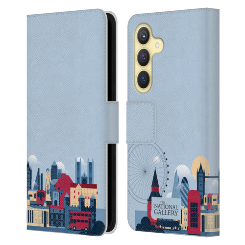 The National Gallery Art London Skyline Leather Book Wallet Case Cover For Samsung Galaxy S24 5G