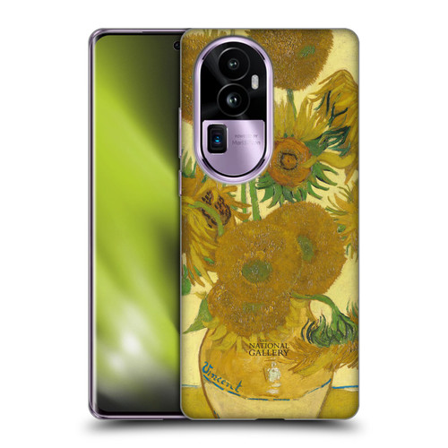 The National Gallery Art Sunflowers Soft Gel Case for OPPO Reno10 Pro+