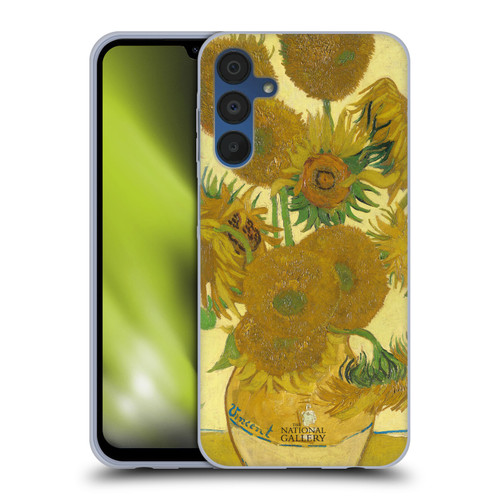 The National Gallery Art Sunflowers Soft Gel Case for Samsung Galaxy A15