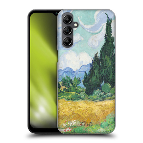 The National Gallery Art A Wheatfield With Cypresses Soft Gel Case for Samsung Galaxy M14 5G