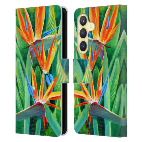 Graeme Stevenson Assorted Designs Birds Of Paradise Leather Book Wallet Case Cover For Samsung Galaxy S24 5G