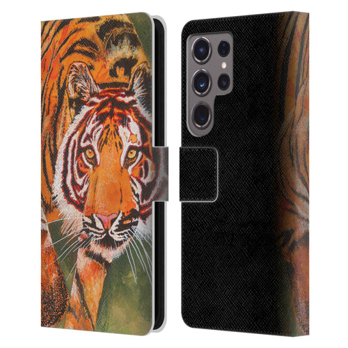 Graeme Stevenson Assorted Designs Tiger 1 Leather Book Wallet Case Cover For Samsung Galaxy S24 Ultra 5G