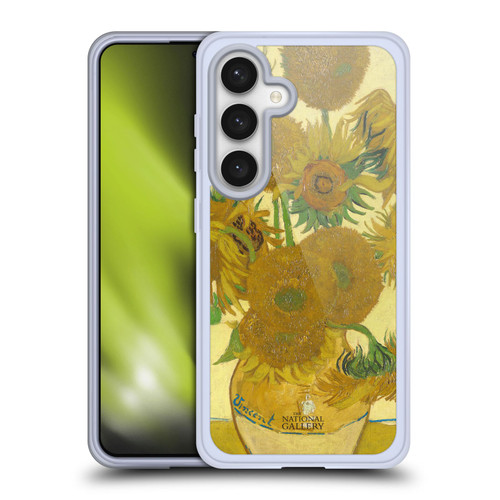 The National Gallery Art Sunflowers Soft Gel Case for Samsung Galaxy S24 5G