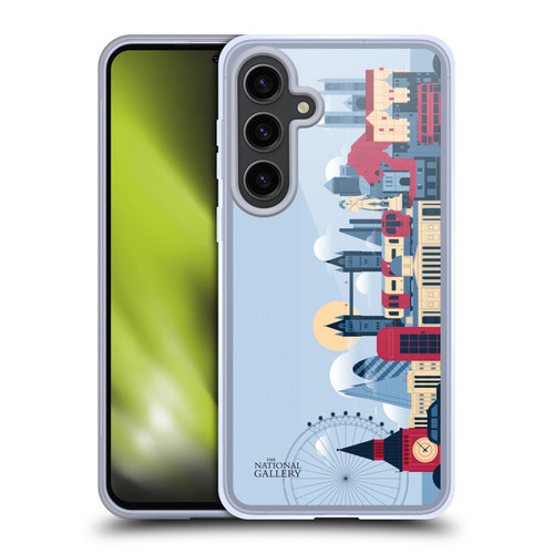 The National Gallery Art London Skyline Soft Gel Case for Samsung Galaxy S24+ 5G