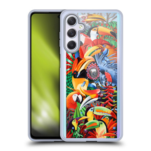 Graeme Stevenson Assorted Designs Birds 2 Soft Gel Case for Samsung Galaxy M54 5G