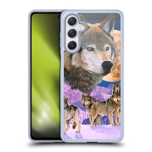 Graeme Stevenson Assorted Designs Wolves Soft Gel Case for Samsung Galaxy M54 5G