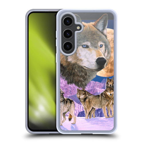 Graeme Stevenson Assorted Designs Wolves Soft Gel Case for Samsung Galaxy S24+ 5G