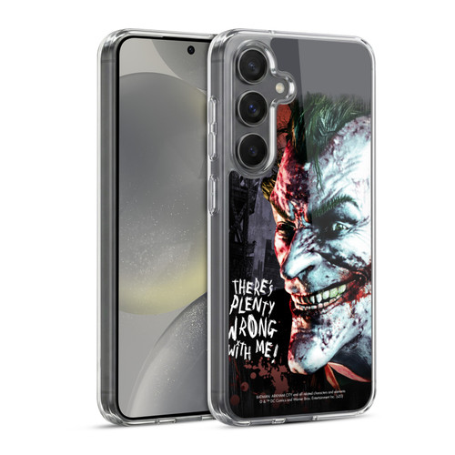Batman Arkham City Graphics Joker Wrong With Me Soft Gel Case for Samsung Galaxy S24 5G & MagSafe