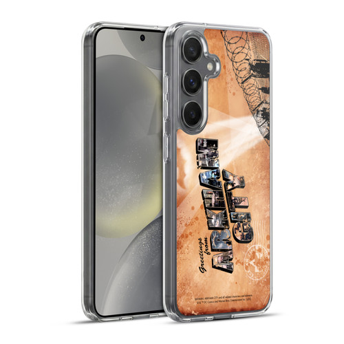 Batman Arkham City Graphics Postcard Soft Gel Case for Samsung Galaxy S24+ 5G & MagSafe