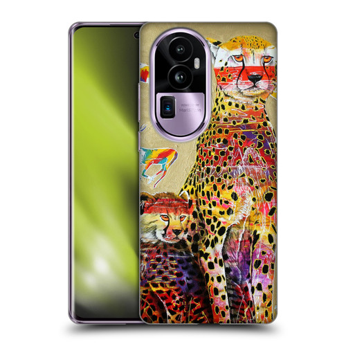 Graeme Stevenson Colourful Wildlife Cheetah Soft Gel Case for OPPO Reno10 Pro+