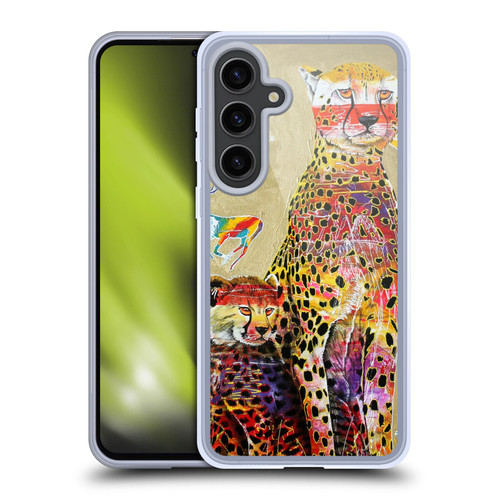 Graeme Stevenson Colourful Wildlife Cheetah Soft Gel Case for Samsung Galaxy S24+ 5G