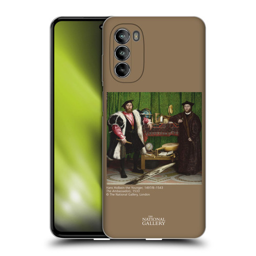The National Gallery People Holbein The Ambassadors Soft Gel Case for Motorola Moto G82 5G