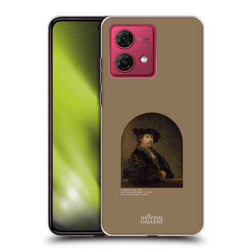 The National Gallery People Rembrandt Self Portrait Age 34 Soft Gel Case for Motorola Moto G84 5G