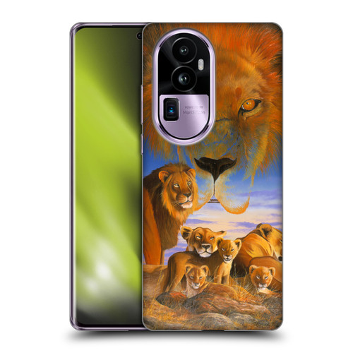 Graeme Stevenson Wildlife Lions Soft Gel Case for OPPO Reno10 Pro+