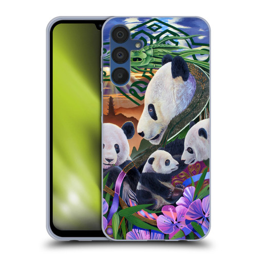 Graeme Stevenson Wildlife Pandas Soft Gel Case for Samsung Galaxy A15
