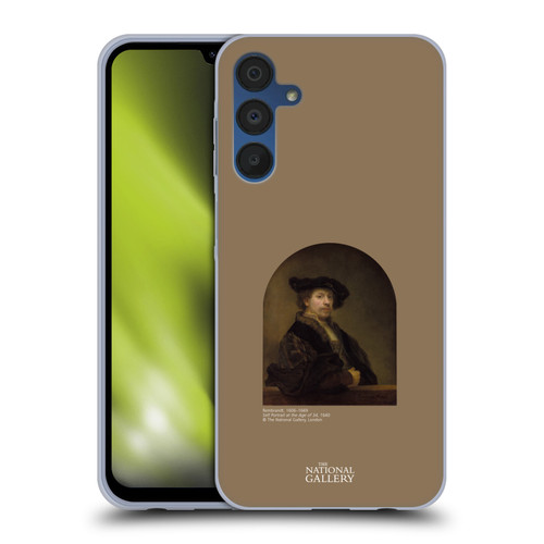 The National Gallery People Rembrandt Self Portrait Age 34 Soft Gel Case for Samsung Galaxy A15