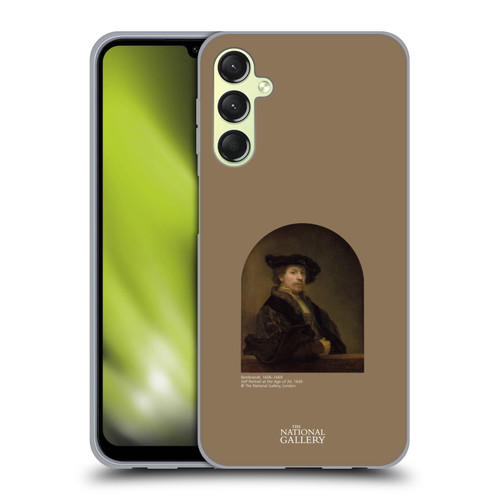 The National Gallery People Rembrandt Self Portrait Age 34 Soft Gel Case for Samsung Galaxy A24 4G / M34 5G