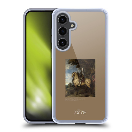 The National Gallery People Equestrian Portrait Of Charles I Soft Gel Case for Samsung Galaxy S24+ 5G