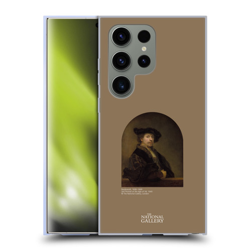 The National Gallery People Rembrandt Self Portrait Age 34 Soft Gel Case for Samsung Galaxy S24 Ultra 5G