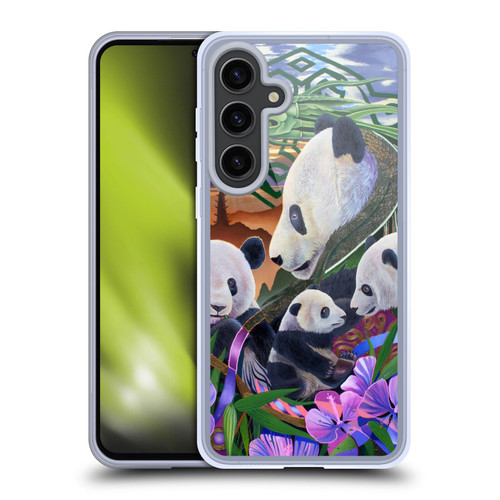 Graeme Stevenson Wildlife Pandas Soft Gel Case for Samsung Galaxy S24+ 5G