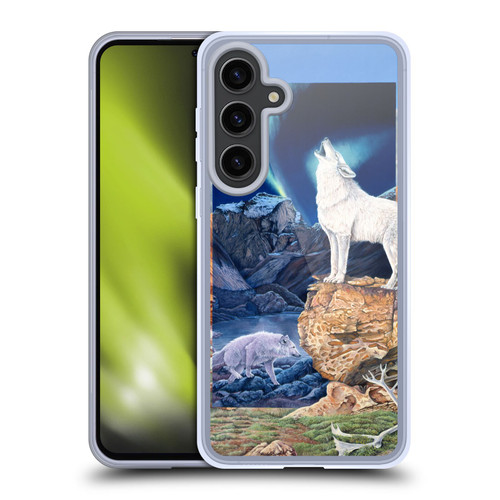 Graeme Stevenson Wildlife Wolves 3 Soft Gel Case for Samsung Galaxy S24+ 5G