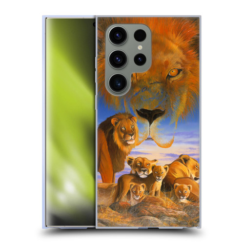 Graeme Stevenson Wildlife Lions Soft Gel Case for Samsung Galaxy S24 Ultra 5G