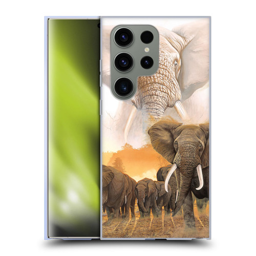 Graeme Stevenson Wildlife Elephants Soft Gel Case for Samsung Galaxy S24 Ultra 5G