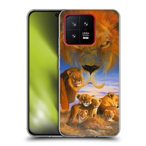 Graeme Stevenson Wildlife Lions Soft Gel Case for Xiaomi 13 5G