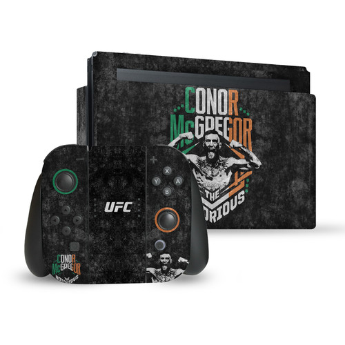 UFC Graphics Conor McGregor Distressed Vinyl Sticker Skin Decal Cover for Nintendo Switch Bundle