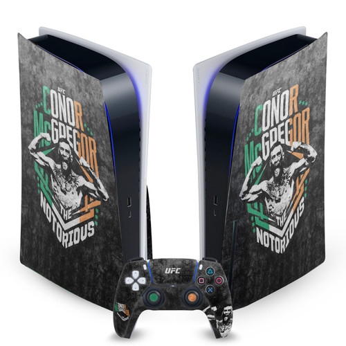 UFC Graphics Conor McGregor Distressed Vinyl Sticker Skin Decal Cover for Sony PS5 Disc Edition Bundle