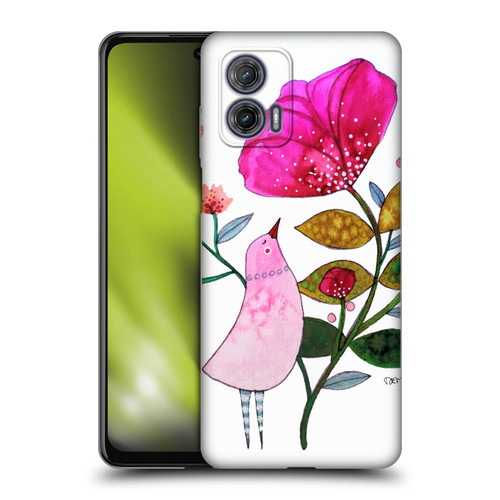 Sylvie Demers Birds 3 Crimson Soft Gel Case for Motorola Moto G73 5G