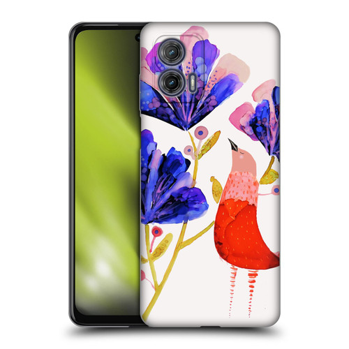 Sylvie Demers Birds 3 Red Soft Gel Case for Motorola Moto G73 5G