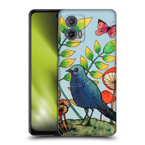 Sylvie Demers Birds 3 Teary Blue Soft Gel Case for Motorola Moto G73 5G
