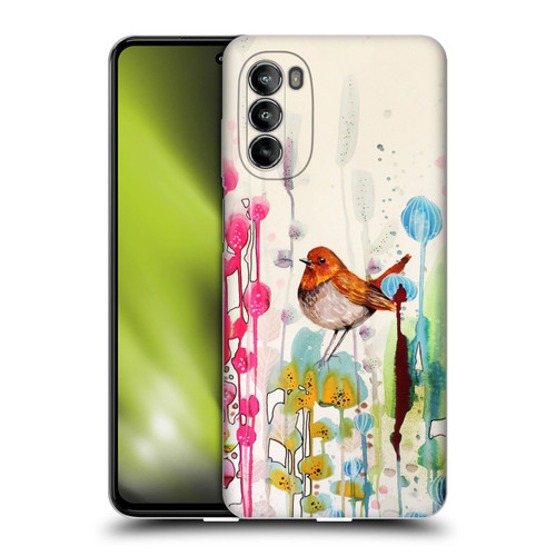 Sylvie Demers Birds 3 Sienna Soft Gel Case for Motorola Moto G82 5G