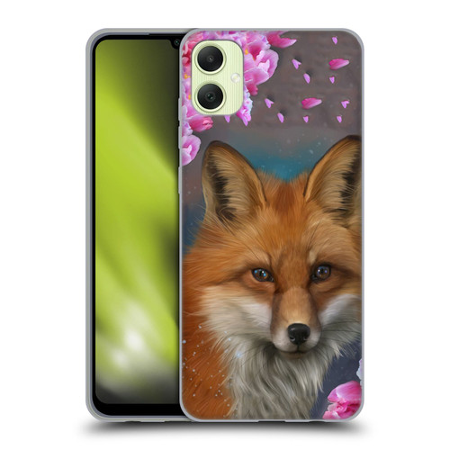 Ash Evans Animals Fox Peonies Soft Gel Case for Samsung Galaxy A05