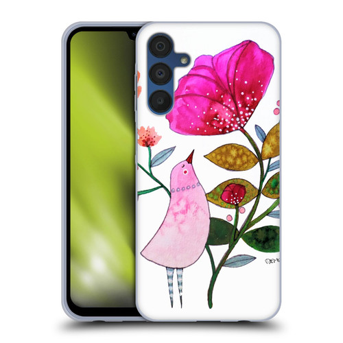 Sylvie Demers Birds 3 Crimson Soft Gel Case for Samsung Galaxy A15