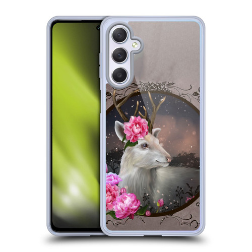 Ash Evans Animals White Deer Soft Gel Case for Samsung Galaxy M54 5G