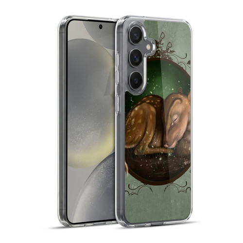 Ash Evans Animals Foundling Fawn Soft Gel Case for Samsung Galaxy S24+ 5G & MagSafe