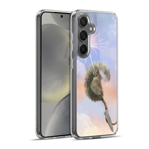 Ash Evans Animals Dandelion Mouse Soft Gel Case for Samsung Galaxy S24+ 5G & MagSafe