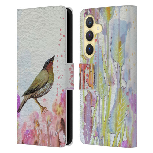 Sylvie Demers Birds 3 Dreamy Leather Book Wallet Case Cover For Samsung Galaxy S24 5G