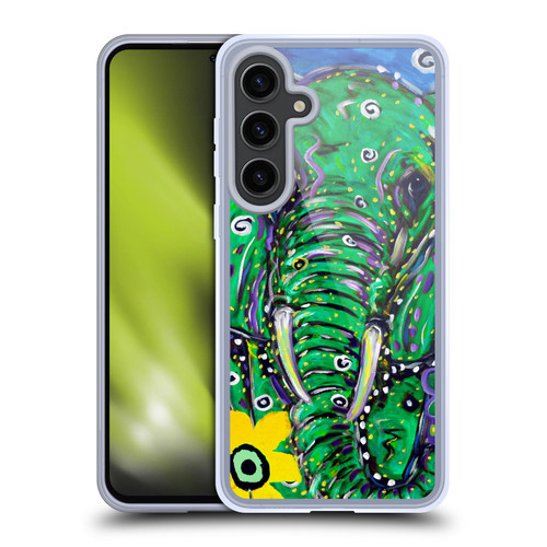 Mad Dog Art Gallery Animals Elephant Soft Gel Case for Samsung Galaxy S24+ 5G