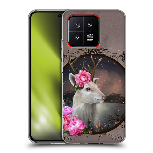 Ash Evans Animals White Deer Soft Gel Case for Xiaomi 13 5G