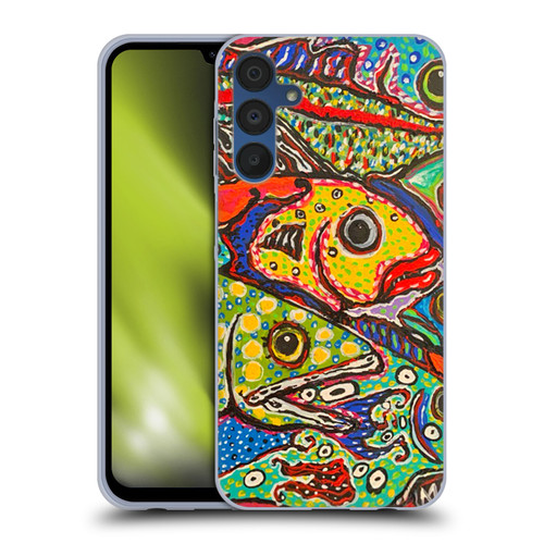 Mad Dog Art Gallery Assorted Designs Many Mad Fish Soft Gel Case for Samsung Galaxy A15